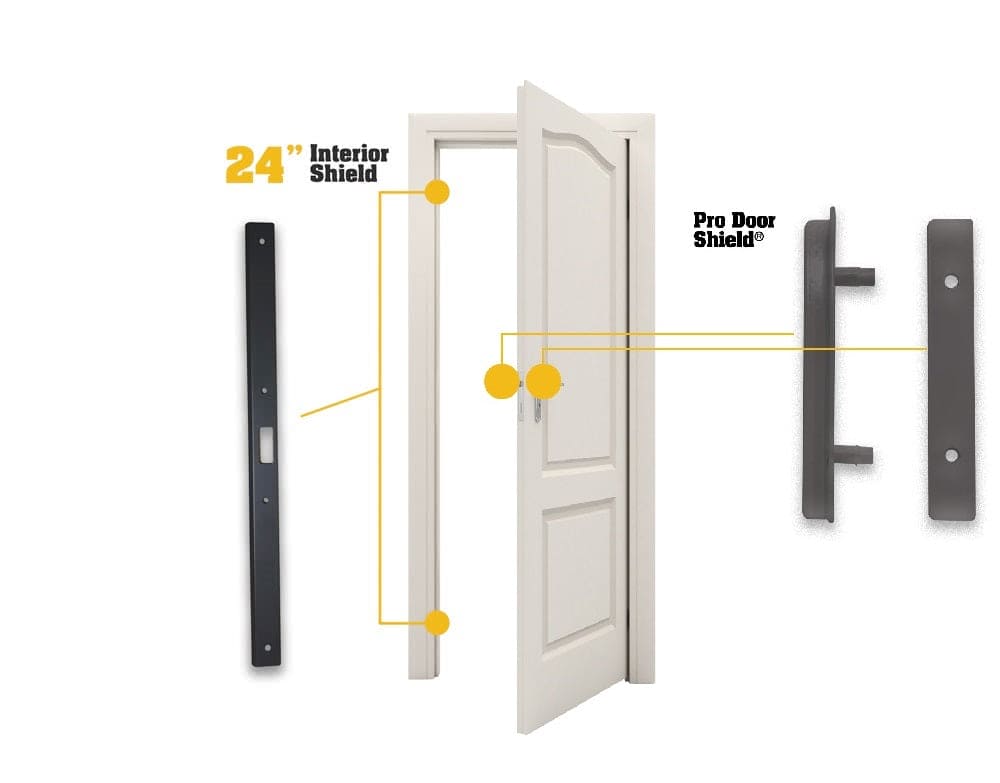 [PRO-SFR-22000] Door Armor PRO SafeRoom (Interior Door) Security Kit (Aged Bronze)
