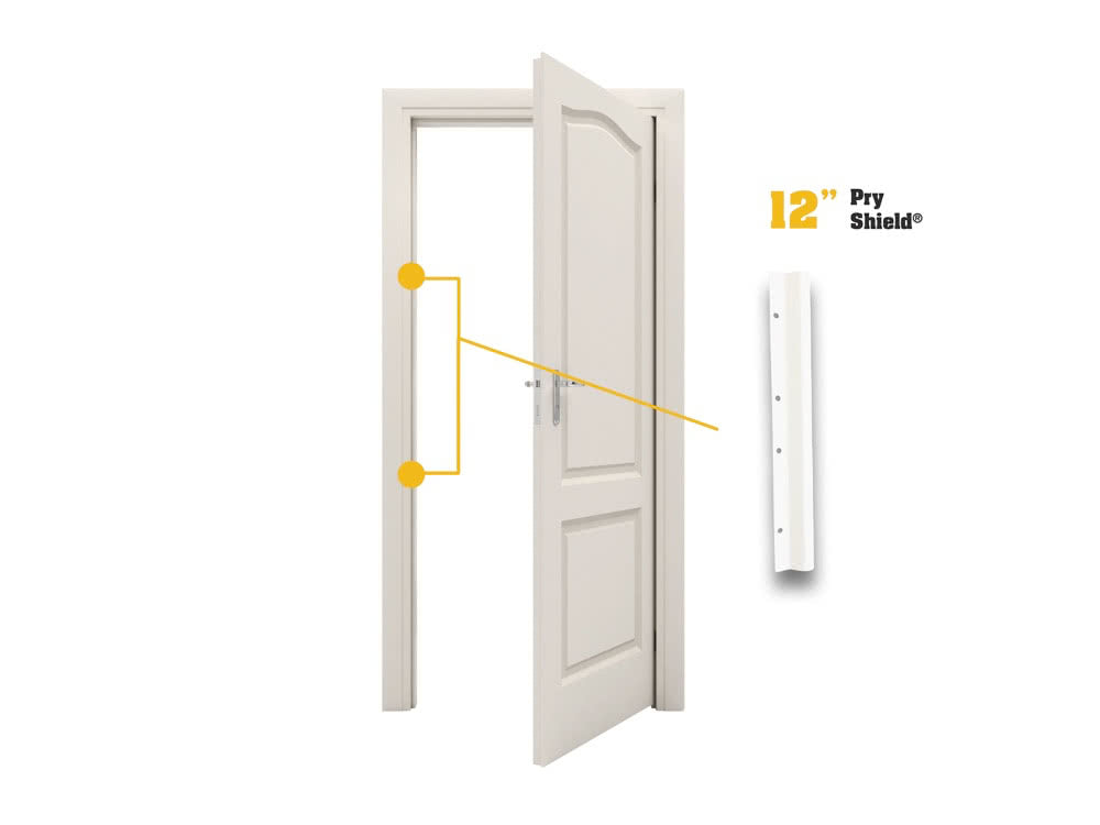 Door Armor Pry Shield Door Security Accessory (Aged Bronze)