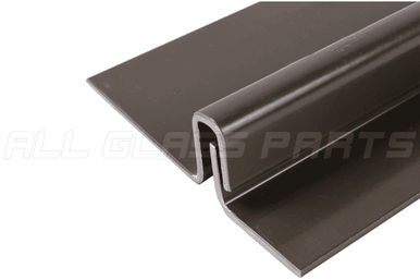 [FLD-FLA-10020] Full Length Interlocking Astragal for Outswing Door Security (White, Metal Door Frame)