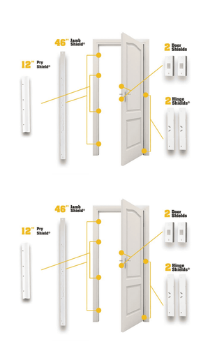 Door Armor 2 Door Bundle - FREE Pry Shields!