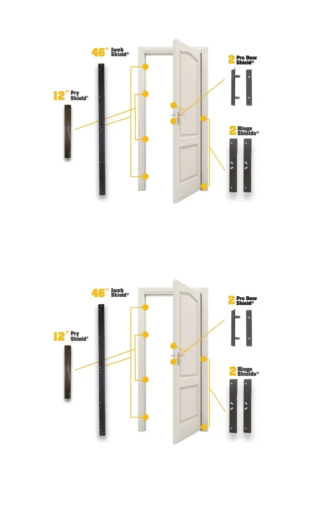 Door Armor 2 Door Bundle - FREE Pry Shields!