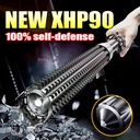 Powerful XHP90 Baseball Bat LED Flashlight Telescopic Zoom Super Bright Self Defense Mace Lights Tactical Baton Emergency Torch